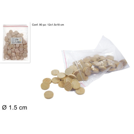 Coprinumeri Tombola in legno (cf. 90 pz)