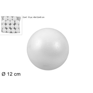 PALLA in polistirolo 12 cm (15 pz)