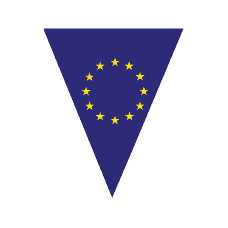 Festone 20 Bandiere EUROPA 10 mt