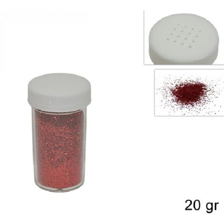 Brillantini Rosso 20 gr in tubetto