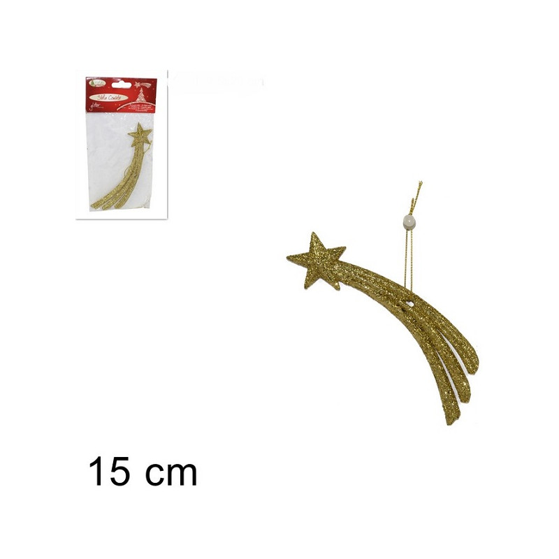 Cometa Oro glitter 15 cm