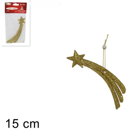 Cometa Oro glitter 15 cm