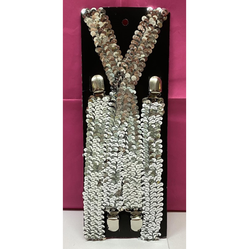 Bretella Argento in Pajlettes