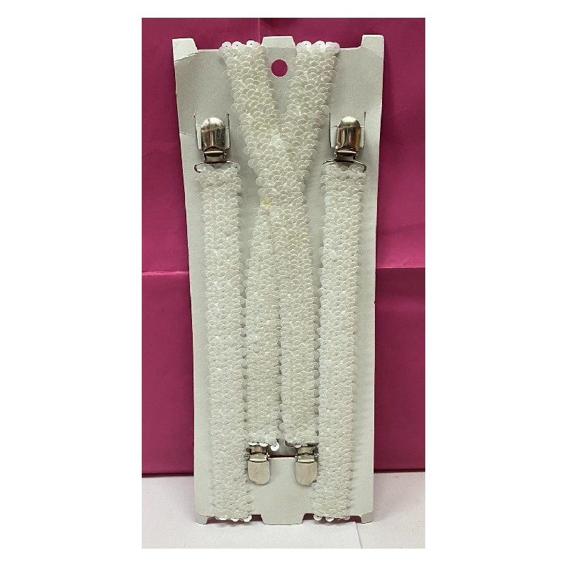 Bretella Bianca in Pajlettes