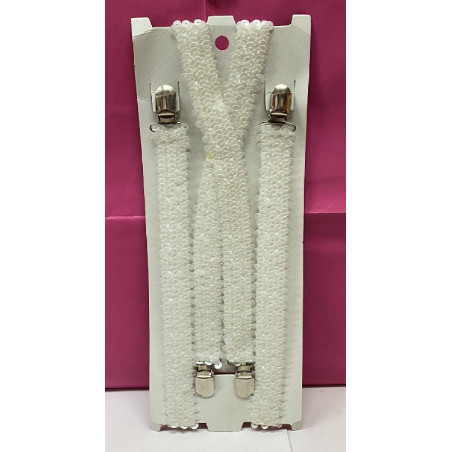 Bretella Bianca in Pajlettes