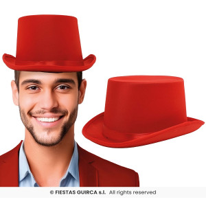 Cilindro Rosso in Raso