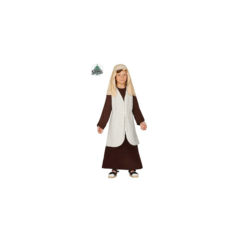 Costume PASTORE Marrone - Tg 3/4 anni