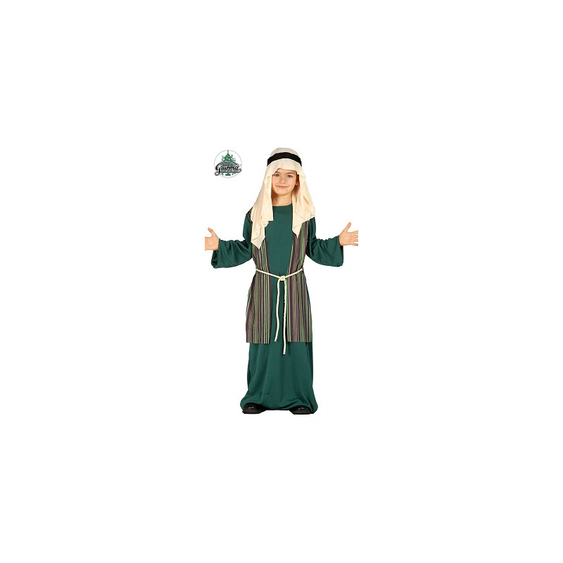 Costume PASTORE Verde - Tg 5/6 anni