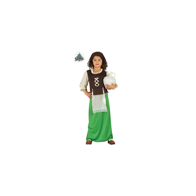 Costume PASTORELLA Verde - Tg 7/9 anni