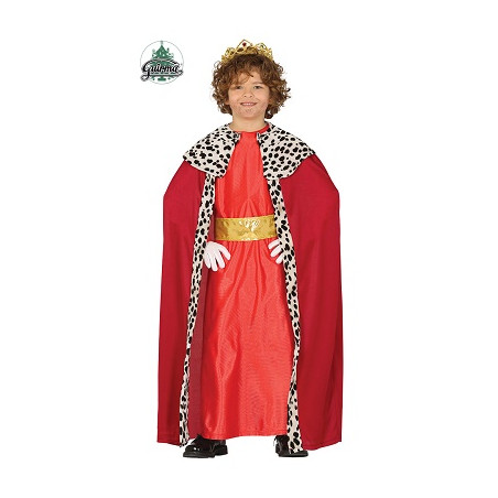 Costume RE MAGIO Rosso - Tg 10/12 anni