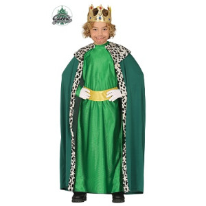 Costume RE MAGIO Verde - Tg 10/12 anni