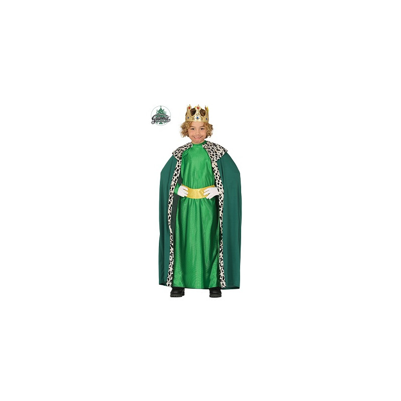Costume RE MAGIO Verde - Tg 10/12 anni
