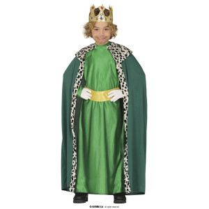 Costume RE MAGIO Verde - Tg 7/9 anni