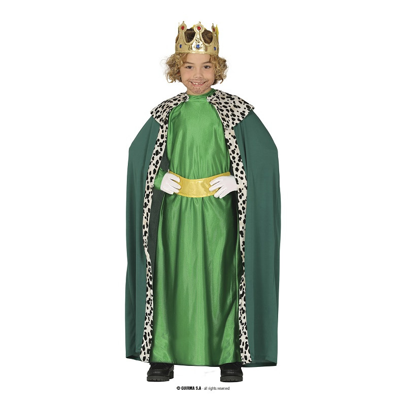 Costume RE MAGIO Verde - Tg 7/9 anni