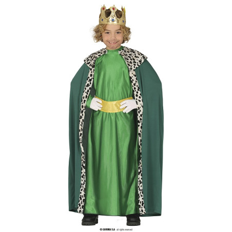 Costume RE MAGIO Verde - Tg 7/9 anni