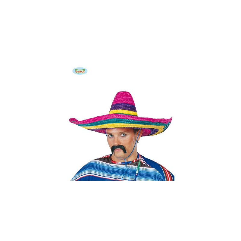 Sombrero Messicano Multicolor in paglia 50 cm
