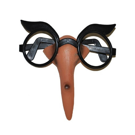 Occhiali Befana Strega con Naso