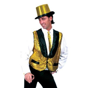 Gilet ORO Uomo in Pajlettes - Tg L 52/54