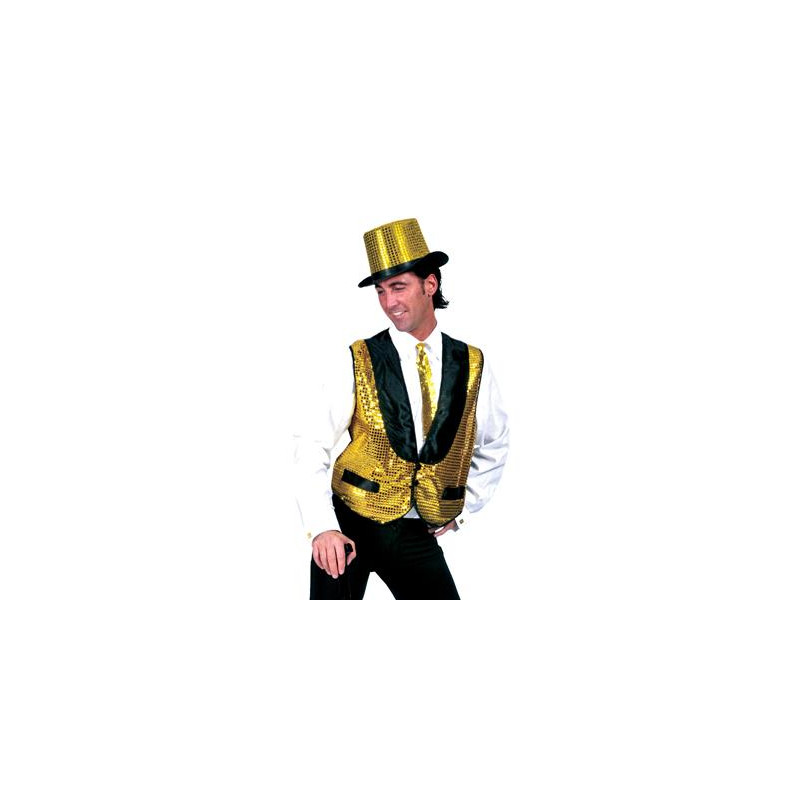 Gilet ORO Uomo in Pajlettes - Tg L 52/54