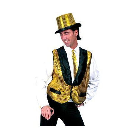 Gilet ORO Uomo in Pajlettes - Tg L 52/54