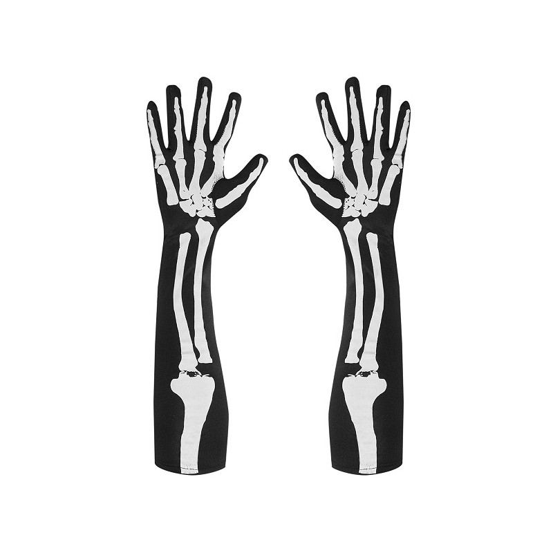 Guanti Scheletro lunghi 50 cm