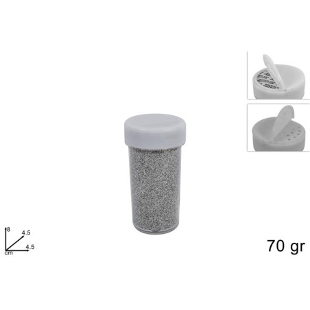 Brillantini Argento 70 gr in tubetto