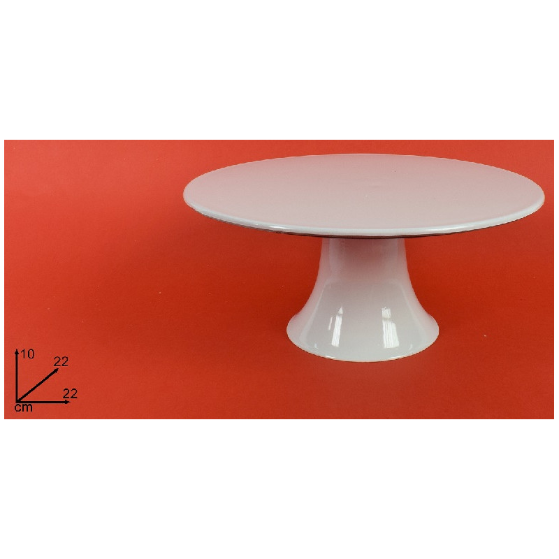 Alzatina Bianca in plastica diam 22 cm