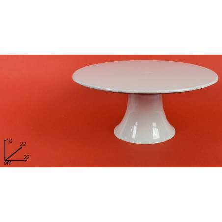 Alzatina Bianca in plastica diam 22 cm