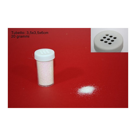Brillantini Bianco 20 gr in tubetto