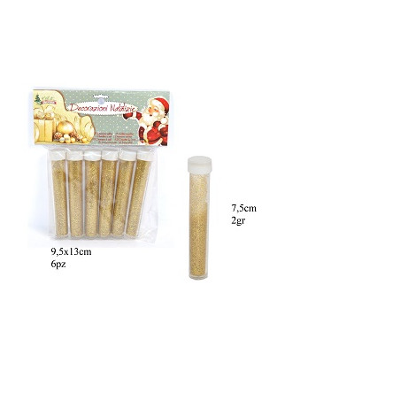 Brillantini Oro 2 gr in tubetto (cf. 6 pz)