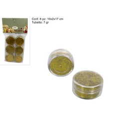 Brillantini Oro 7 gr in tubetto  (cf. 6 pz)