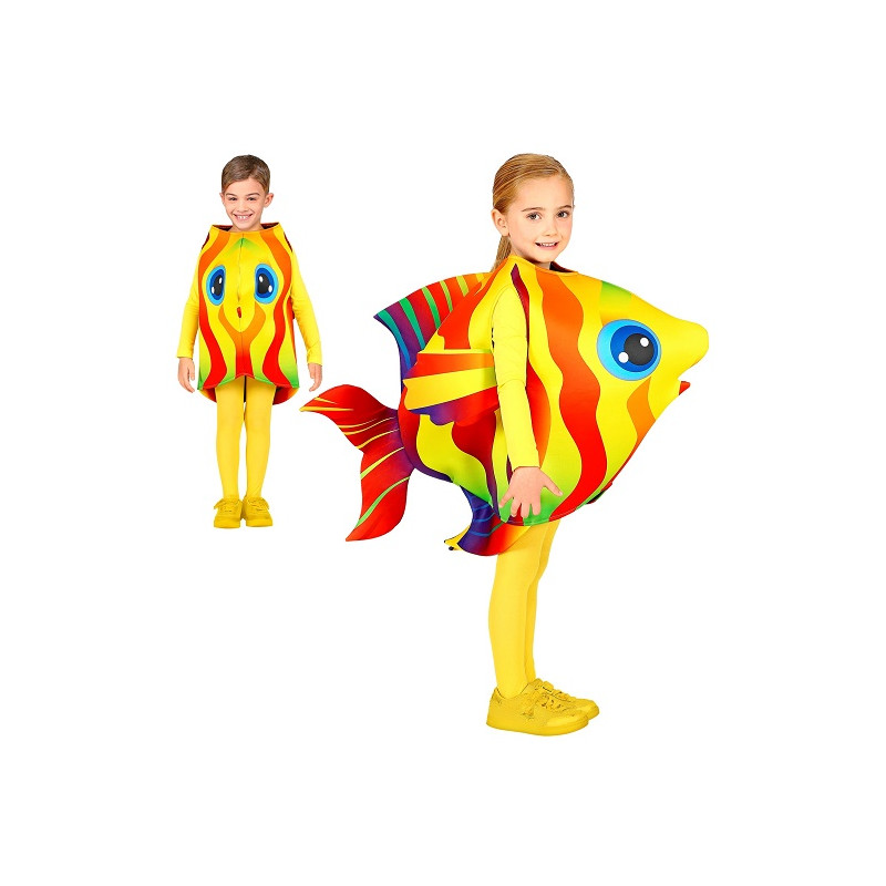 Costume PESCE - 4/7 anni 116-128 cm