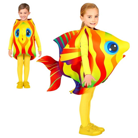 Costume PESCE - 4/7 anni 116-128 cm
