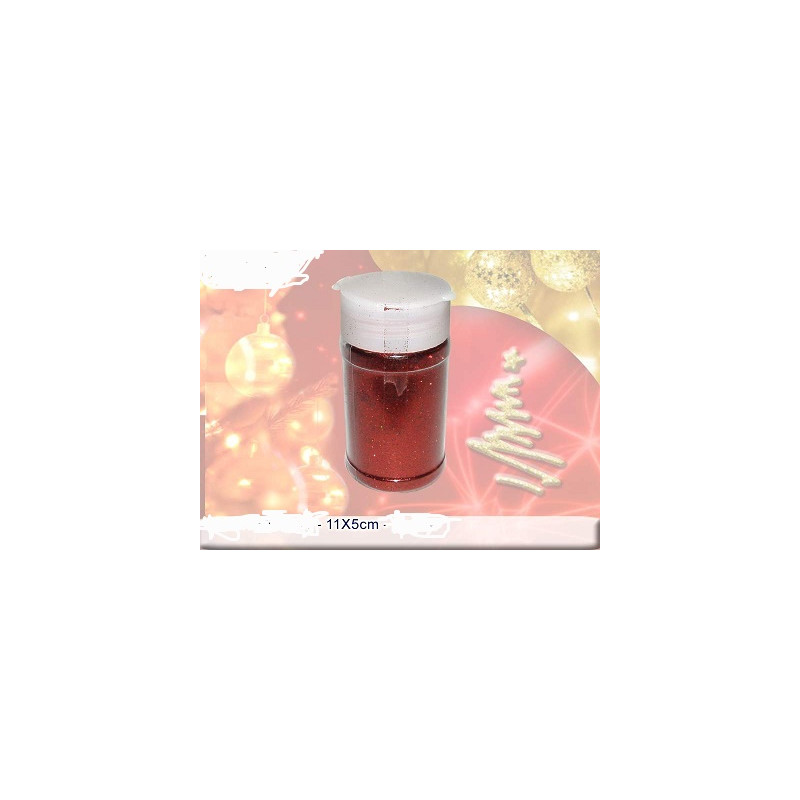 Brillantini Rosso in barattolo 90 gr