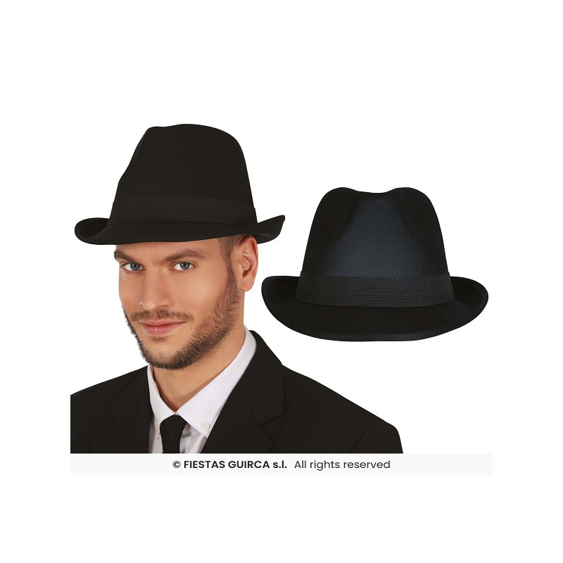 Borsalino Nero in raso