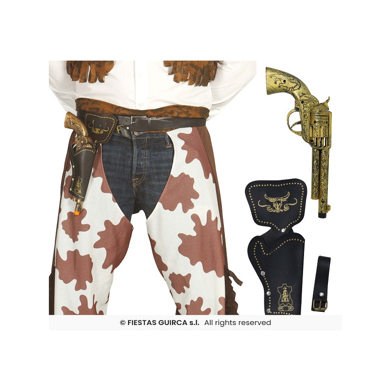Fodero Cow-Boy Singolo con pistola 29 cm