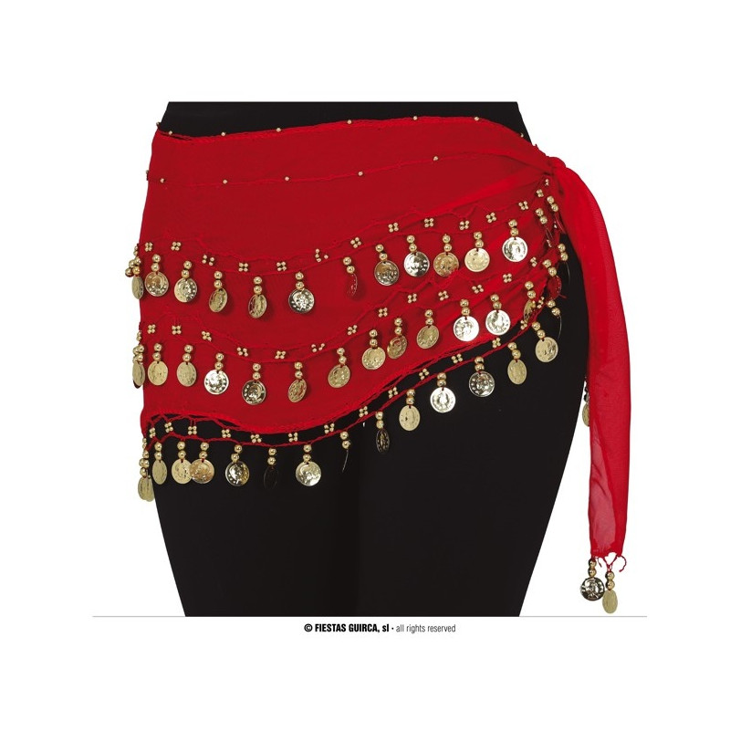Gonna Rossa Zingara Odalisca con medaglie oro