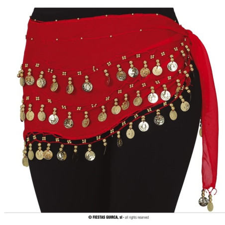 Gonna Rossa Zingara Odalisca con medaglie oro