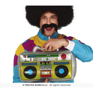 Radio Gonfiabile Anni '80 - 40x20 cm