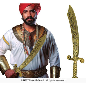 Spada Arabo Aladino Oro 55 cm