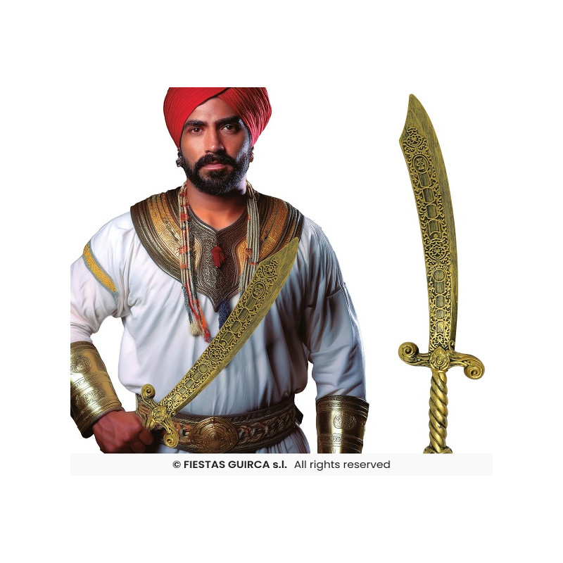 Spada Arabo Aladino Oro 55 cm