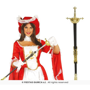 Spada Moschettiere con fodero 62 cm