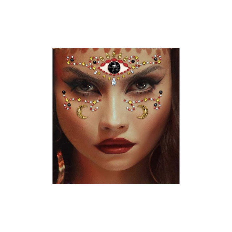 Adesivi Trucco Gemme Viso Zingara Veggente