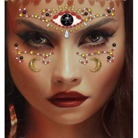 Adesivi Trucco Gemme Viso Zingara Veggente