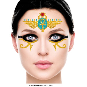 Adesivi Trucco Viso Egiziana Glitter