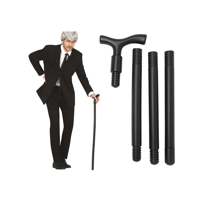 Bastone Vecchio Nero 90 cm (smontabile)