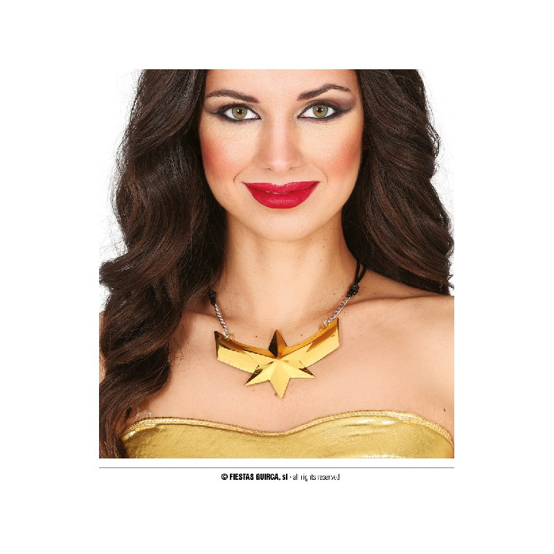 Collana Wonder Woman con stella 10 cm