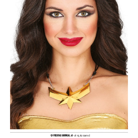 Collana Wonder Woman con stella 10 cm