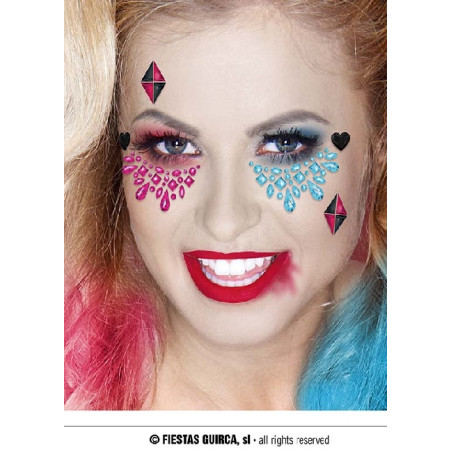 Gemme Trucco Viso Harley Quinn