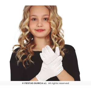 Guanti Bianchi Corti Bambino 17 cm